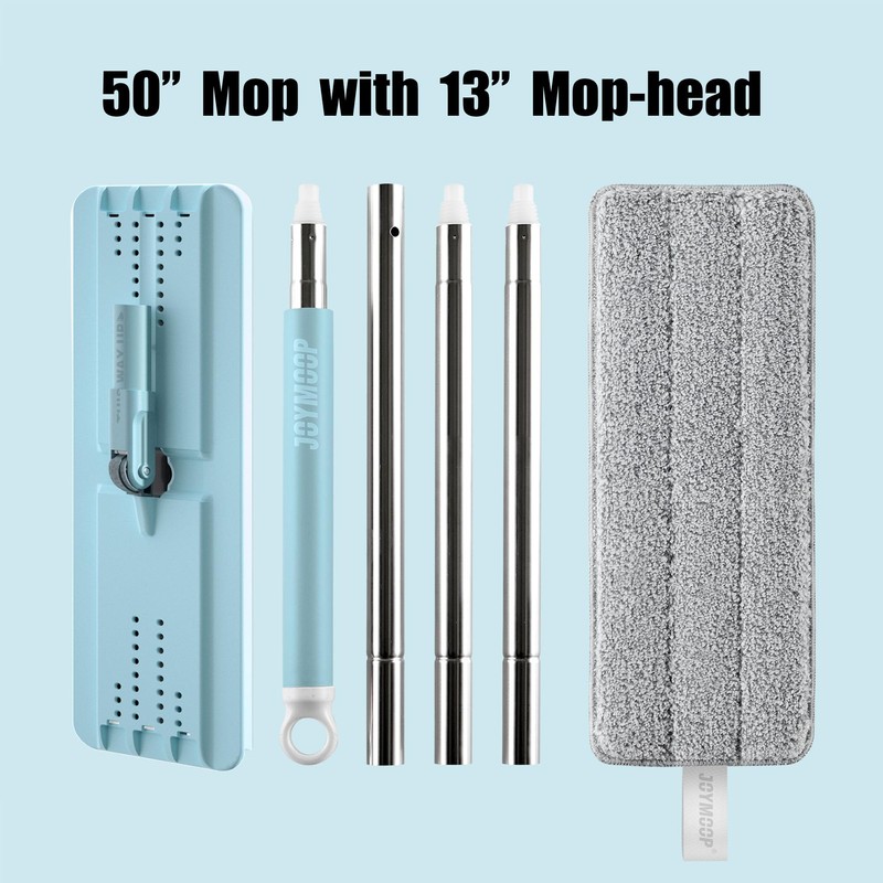JOYMOOP Flat Mop, Microfiber Mop for Floor Cleaning and Wall