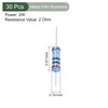 YOKIVE 30pcs Metal Film Resistor 2Ω Resistor 2W 1% Tolerance