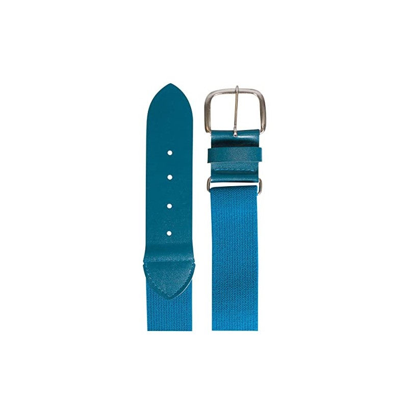 CHAMPRO Baseball Belt with Leather Tab, Teal, Adult