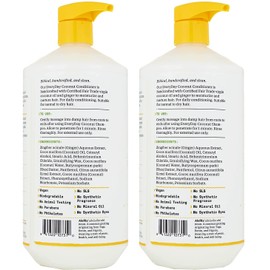 Alaffia Everyday Coconut Conditioner, Coconut Lime 32 FZ (Pack of 2)