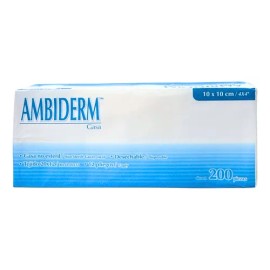 Gasa No Esteril Ambiderm 10x10 Cm. 200 Pzas