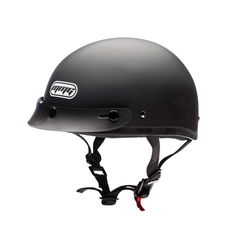 MMG Half Open Face Helmet Motorcycle Cruiser Classic DOT -