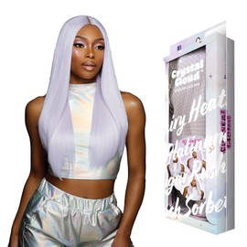 Sensationnel ShearMuse Crystal Cloud Lace Wigs - Dulcia Wide 5 Inch Deep Parting Synthetic Preplucked Hairline Glueless Lacefront (PINKPLATINUM)