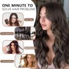 4PCS Clip in Hair Extensions Honey Blonde Mixed Chestnut Brown