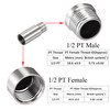 OFOWIN Shower Head Extension Arm Stainless Steel, 1/2 PT Male
