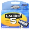 Caliber5 Replacement Blade Men's 5-Blade Refill, 4 Count