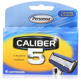 Caliber5 Replacement Blade Men's 5-Blade Refill, 4 Count