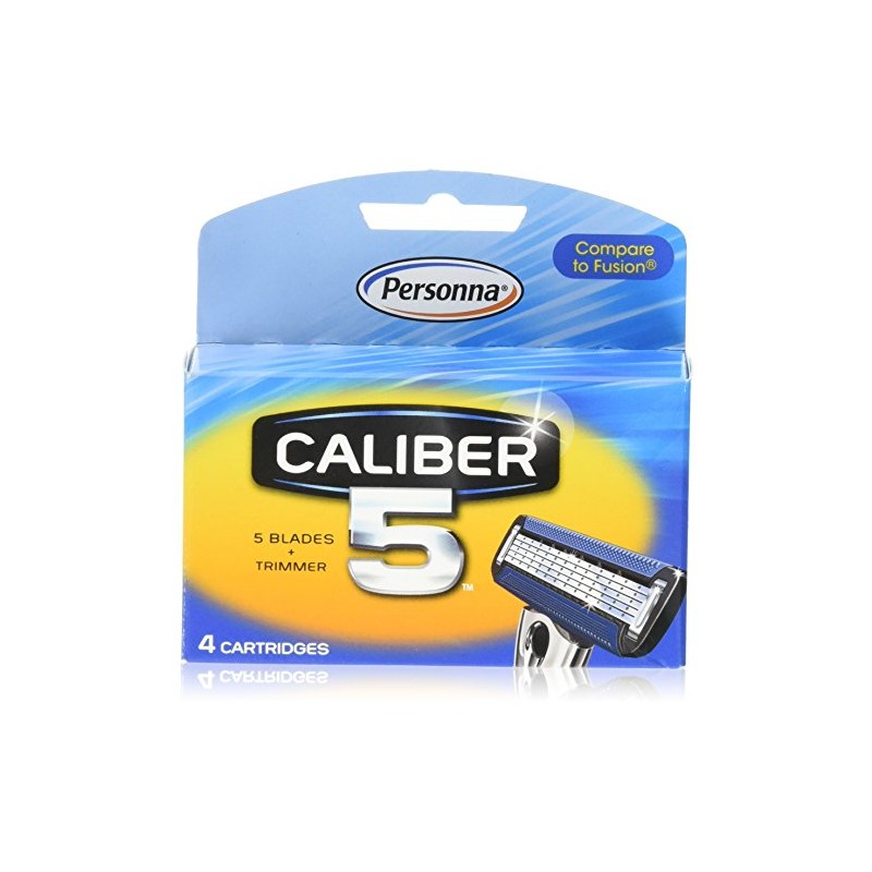 Caliber5 Replacement Blade Men's 5-Blade Refill, 4 Count