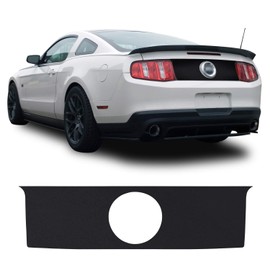 Trunk Rear Decklid Trim Overlay Pre Cut Graphic Vinyl Decal Compatible with Ford Mustang 2010 2011 2012 2013 2014 - Matte Black
