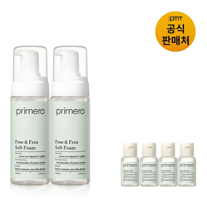 Primera [PRMR] 후리 앤 후리 소프트 폼 150ml 듀오세트 없음