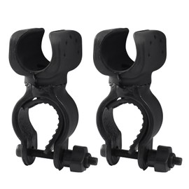 Waziaqoc 2 Pcs Cane Holder for Walker Accessories, Black Universal Crutches Stick, Walking Stick Cane Drive Rollator Electric Wheelchairs Walking Cane Holder