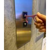 Idea Sekikawa Leather Strap-on Leather Non-Touch Grip, Non-Touch Handle, Pink,