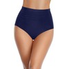 Tempt Me Women Navy Blue Ultra High Waisted Bikini Bottoms