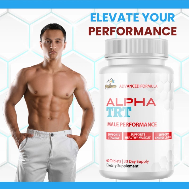 Pelican Vitamins ALPHA TRT- Men's Health & Performance- 4 Bottles-