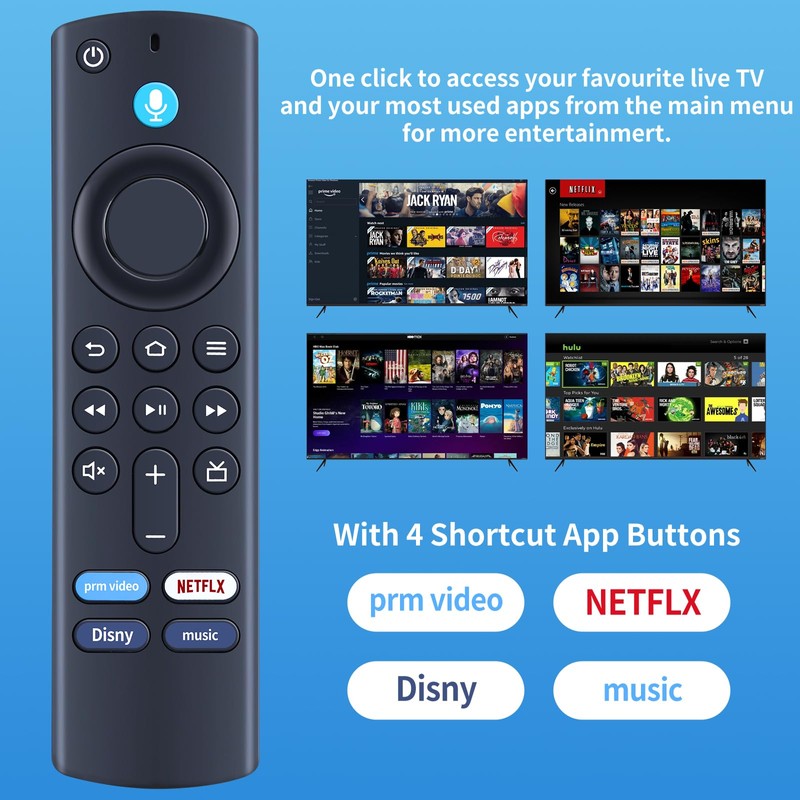 CLVIZCXOM Voice Remote Control Replacement for fire stick 3rd gen