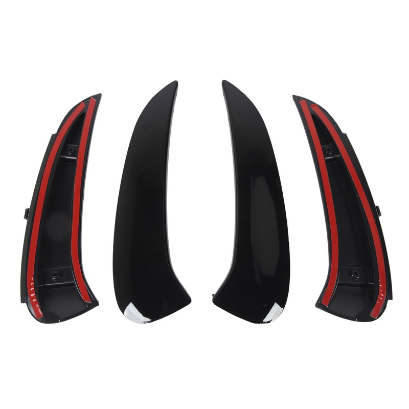 Pair of Rear Bumper Side Vent Spoiler Trim Left Right