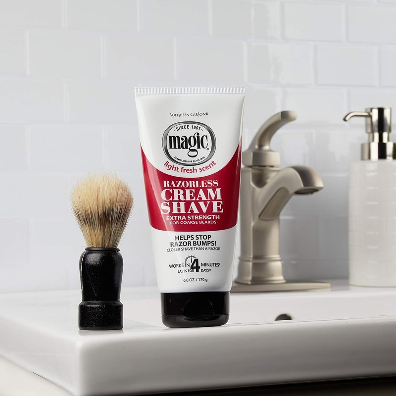 Magic Razorless Cream Shave Extra Strength 6 Ounce (Pack of