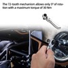 Bamyli Mini Ratchet 72 Teeth, 2-in-1 Reversible Ratchet Wrench 1/4