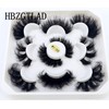 HBZGTLAD new 5 Pairs 25 mm 3d Mink Lashes Bulk