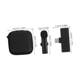 Tofficu Professional Recording Mic Wireless Lavalier Microphones Podcast Equipment for Content Creators Noise-canceling Portable Design