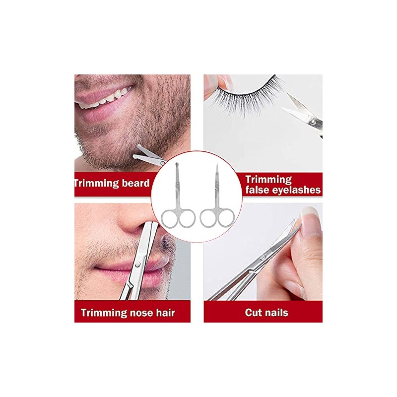 Juego Piezas Cuidado Barba Kit Afeitado Hombre Tijeras Tijera Bigote