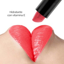 Labial Satinado IVY – Alta Pigmentacion con Colageno y Vitamina E – 8 Tonos Disponibles, Hidratante y de Larga Duracion – Libre de Parabenos y Crueldad Animal (GINGER KISSER)