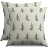 Smozenith Christmas Pillow Covers 18x18 Set of 2, Dark Light