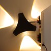LED Wall Light 3W 3LED Three Sided Luminous Design Waterproof