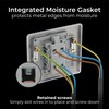 BG Electrical Single Wall Switch with LED Power Indicator, Double
