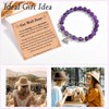 TEVOP Get Well Soon Gifts for Women, Purple Beads Bracelet