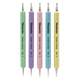 Winstonia 5pcs Dotting Tools Set 10 Metal Tips for Nail Art Painting, Manicure Patterns, Mandala Designs, Crafting - DOTTER CANDY