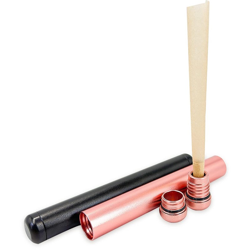 OZCHIN Aluminum Metal Tube Conetainer 4.5-inch Fits King Size, Airtight,