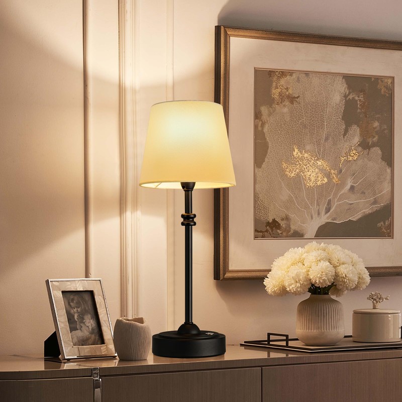 ONEWISH Cordless Table Lamps Set of 2 - Battery Powered