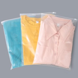 Svaldo Zip Bags Clothes, Pack of 50 25 x 35 cm Resealable Bags for Clothes, Transparent Bags for Documents, Jewellery, Backpack Organiser (with Ventilation Holes)