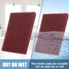 Nukogcd Industrial Scouring Pads, Red Abrasive Finishing Pads, 2-Pack