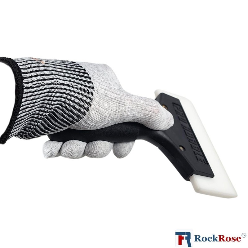 RockRose 6.7'' Cast Aluminum Handle Squeegee: Perfect for Offices, Windows,