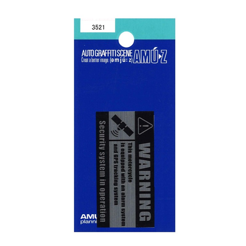 Toyo Mark Mfg. Motorcycle Tamper Proof Security Sticker GPS 3521