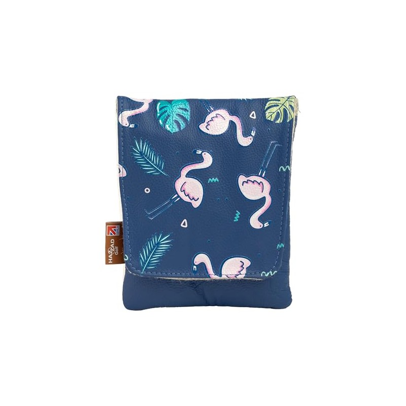 Hazzad Golf Handcrafted Genuine Leather Flamingo Rangefinder Holder - Water