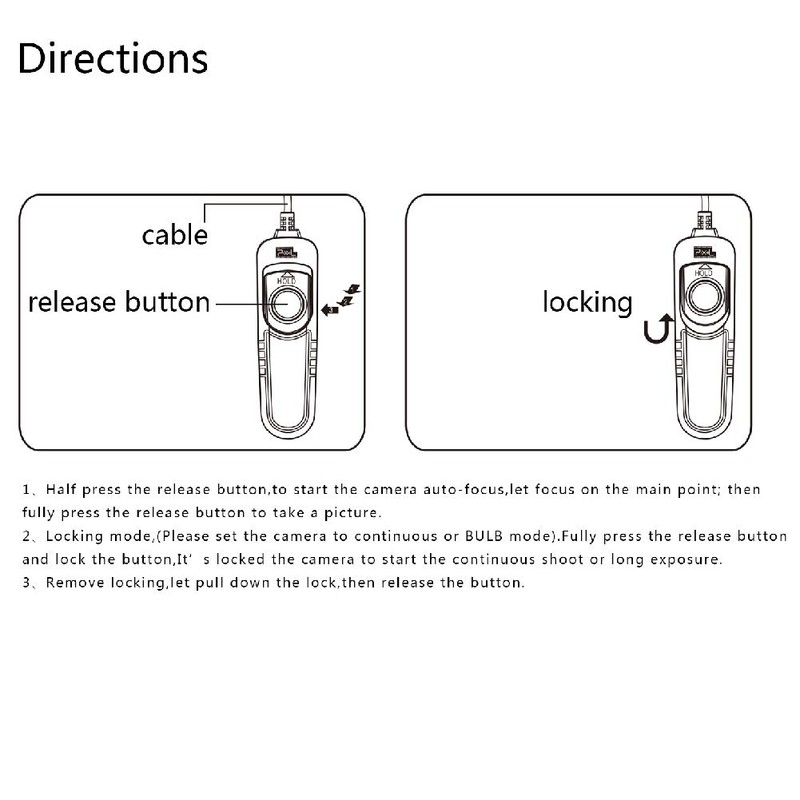 Pixel RC-201 S2 Remote Commander Shutter Release Cable for Sony