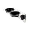 WACOOL Magnetic Reptile Ledge, Acrylic Gecko Feeding Ledge with 6PCS