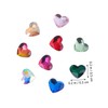 Healvian 100pcs Heart-Shaped Nail Art Rhinestones Charms for Manicure Decorative
