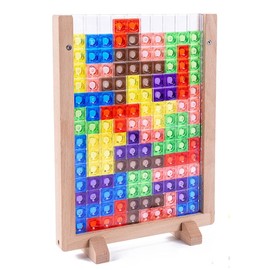 Sugarello Tetris Game 3D Puzzle Wooden Puzzle Children Educational Toy Montessori Education Cognitive Toy Educational Game 3D Tetris Creative Block Kids