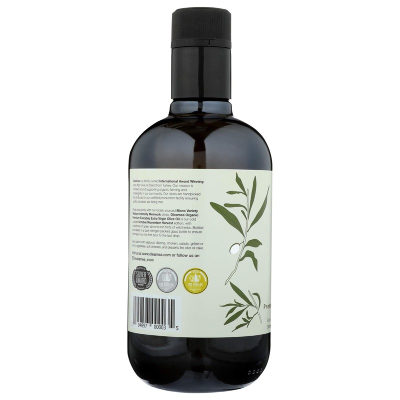 Oleamea, Oil Olive Extra Virgin Greek Premium Organic, 16.9 Fl