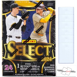 2024 Panini Select Baseball Blaster Box with 24 Trading Cards + 6 Toploaders + StreetCards Magnet!