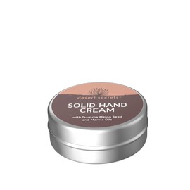 Desert Secrets Solid Hand Cream - Firm Hand Cream for Dry Skin with Marula Oil and Beeswax, Natural Cosmetics - 30 g