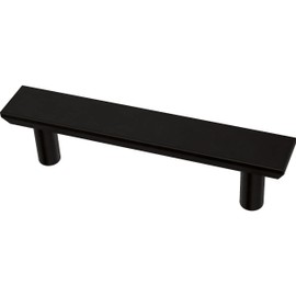 Franklin Brass Matte Black Simple Chamfered Pull, Cabinet Handles and Drawer Pulls for Kitchen Cabinets and Dresser Drawers, 3 Inch (76mm), 10-Pack