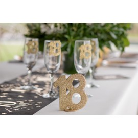 Santex 4753-70 Vertical Decorative Birthday Number, 70 Years, Gold