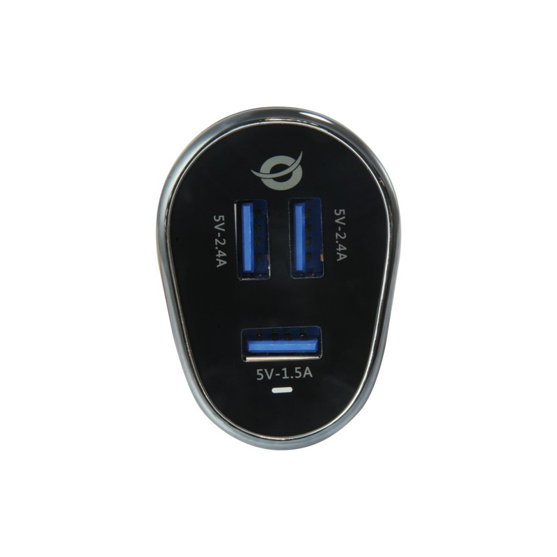 Conceptronic Carden 3-Port 31.5W USB Car Charger
