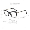 Womens Cat Eye Reading Glasses Fashion Crystal Eyewear Frame (Black,