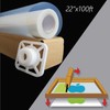2 Rolls,22"x100ft / roll，Premium Waterproof Inkjet Instant-Dry Transparency(Milk White) Film，Great